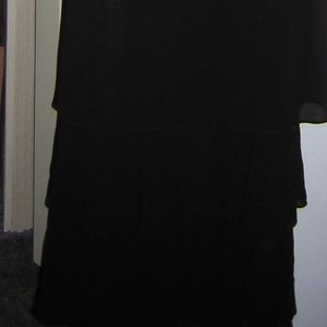 layed black dress